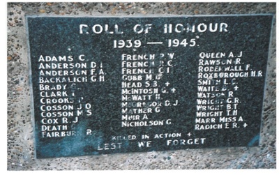 East Tamaki War Memorial, 1939 - 1945; La Roche, Alan; 1/03/2011; 2017.182.83