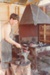 Alan Clarke working in Wagstaff's Forge in Howick Historical Village. ; La Roche, Alan; 5 April 1981; P2020.157.03