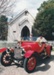 Geoffrey Fairfield, in black top hat, a passenger in the 1912 vintage car outside the Church in the Howick Historical Village.; 2018.333.73