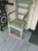 A chair made in the 1840s or 1850s on the verandah of Sergeant Barry's Cottage in Howick Historical Village.; La Roche, Alan; February 2018; P2022.01.06