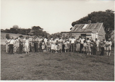 The Granger family centenary celebrations at Whitford in 1979; Farrelly, J & J, Bucklands Beach; 1979; 2018.354.09
