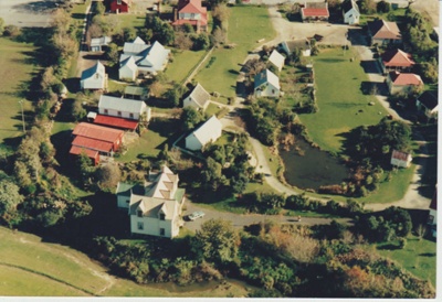Aerial photograph of the Howick Historical Village; Bielby, H; 1990; 2019.114.04