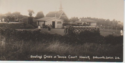 Bowling Green and Tennis Court, Howick; 2017.362.10