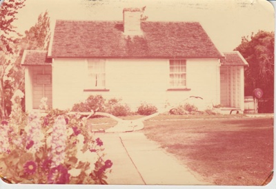 The McDermott cottage in the Garden of Memories.; 1977; 2019.091.34