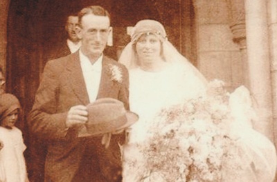 The wedding of Winifred Bates and J Cecil Litten.; 2018.377.13