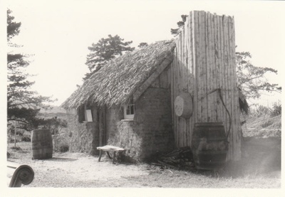 Sod Cottage, Howick Historical Village 
; La Roche, Alan; 1983; P2020.43.08