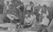 Tony Cosson, Les Smith, (back) and Basil Findlay, Fred Skeen outside the Howick RSA tin Shed, Wellington Street, Howick 1947.; La Roche, Alan; 1947; 2022.69.01