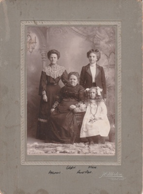 Wood family photogragh showing from left: Appleton (?) Gran (Mary ...