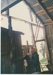 Arthur White inside Singleton's barn; La Roche, Alan; c1990; 2017.352.68