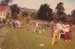 Visitors on the green at Howick Historical Village on a Live Day.; c1994; P2021.167.01
