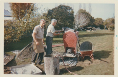 Arthur White and Nelson Blake at a working bee; 1965; 2019.091.26