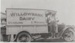 Mr E Woods and his Willowbank Dairy delivery truck..; c1950; 2017.590.43