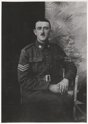 Sargeant John Cecil Litten on his return from WWI.; P2018.377.17