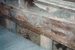 The morticed beam below the diving wall of the Allenby Road fencible cottage before it became Sergeant Ford's cottage, built c1870.; La Roche, Alan; August 1995; P2022.51.41