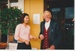 Clarence Howie and cafe owner after unveiling a placque.; La Roche, Alan; 13/04/2001; 2016.225.63