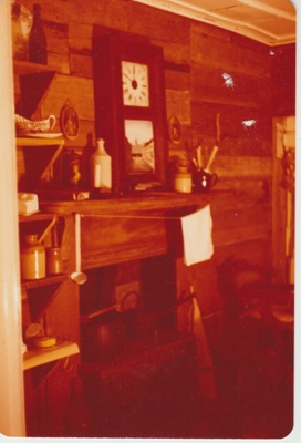 The interior of Sergeant Barry's cottage in the Garden of Memories.; La Roche, Alan; 1/08/1978; 2019.097.03
