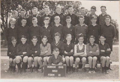Howick District High School Form 3 boys 1953.; Sloan, Ralph S; 1953; 2019.080.30