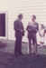 Pat Hunt, MP for Pakuranga and David Edwards, President Of the HHS at the opening of Johnson's cottage in Howick Historical Village. ; Young, Robert; 18 July 1982; P2020.117.04