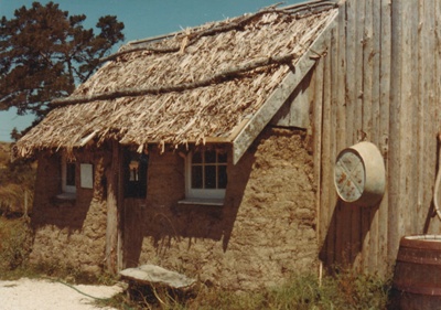Sod Cottage, Howick Historical Village 
; La Roche, Alan; 1983; P2020.43.11
