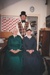 Lois Abram. Richard Lees and P Williamson (nee Lees) in costume in Howick Historical Village.; 16 July 1997; P2021.105.16