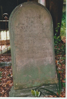 Joseph Black's grave in All Saints Church cemetery.; La Roche, Alan; 1/03/1991; 2018.217.90