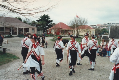 Morris dancers at Howick Historical Village.; c1995; 2019.133.22