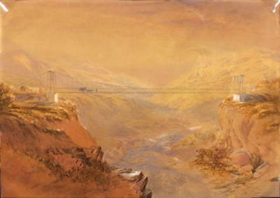 Swing Bridge and Ravine; John GULLY; 639