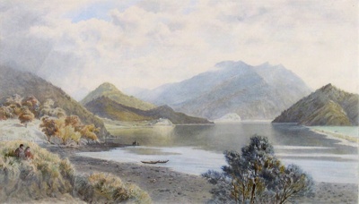 Cable Bay from Maori Pa, Gully John, 1882, 34