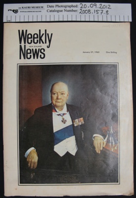 Newspapers Winston Churchill; N.Z. Herald; 1964-1965; 2008_157_1-8