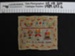 Needlework sampler; Unknown; Unknown; 1989_697_6