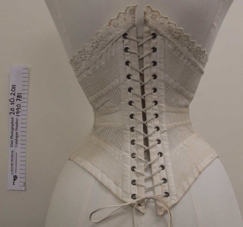 Corset c.1890-1900's; Unknown; c.1900; 1990_781 on NZ Museums