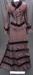 Purple silk brocade dress c.1870's; Unknown; c.1870's; 1982_38_1-2