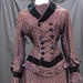 Purple silk brocade dress c.1870's; Unknown; c.1870's; 1982_38_1-2