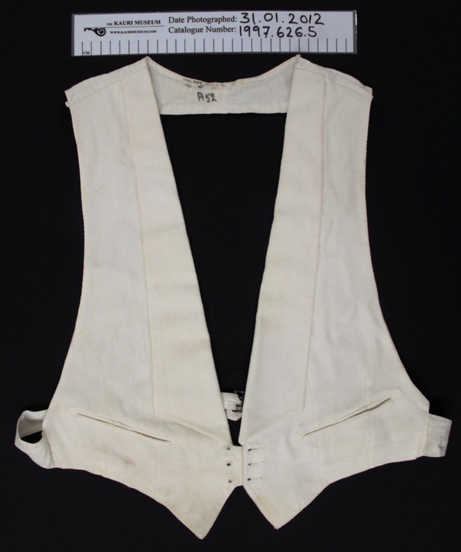 White tie waistcoat early 20th Century; Kilgour + French Ltd