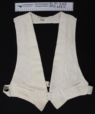 White tie waistcoat early 20th Century; Kilgour + French Ltd