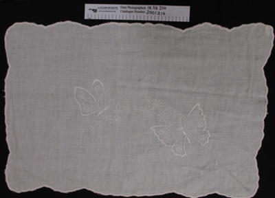 Wash stand cloth; Unknown; Unknown; 2001_214