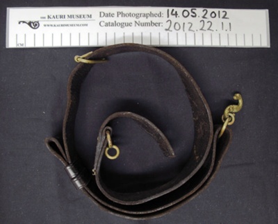 Leather belt, military; 2012_22_1_1
