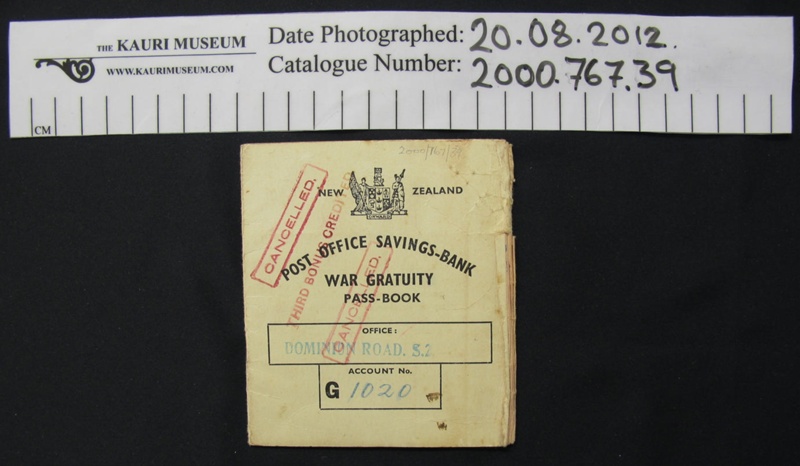 post office savings bank pass book
