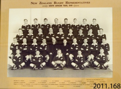 Photograph [All Blacks, 1949]; Frank Thompson, Crown Studios; 1949; 2011.168