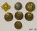 Buttons, military; [?]; [?]; 2011.151