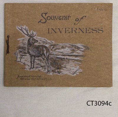 Book, souvenir of Inverness; [?]; Early 20th century; CT3094c