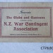 Booklet, Souvenir of the Clubs and Canteens, NZ War Contingent Association.; NZ War Contingent Association; 1914-1918; CT78.802