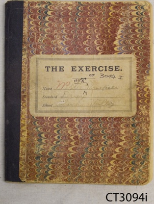 Diary, Willie Bradfield, 1908; Bradfield, Willie; 1908-1909; CT 3094i