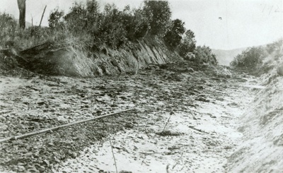 Photograph [Slip on Catlins River Branch Railway Line]; [?]; [1923