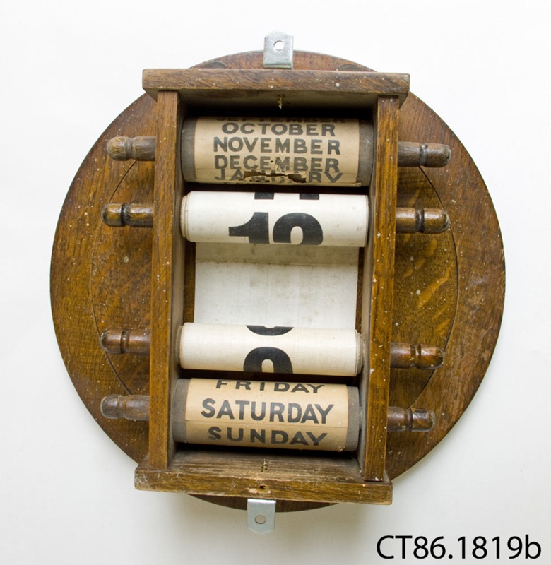 Calendar, perpetual; [?]; [?]; CT86.1819b on NZ Museums