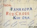 Quilt [Red Cross]; Tahakopa Country Women's Institute Committee; c1939-1945; 2011.203
