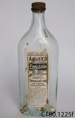 Bottle [Angier's Emulsion]; Angier Chemical Co Ltd; CT80.1225f