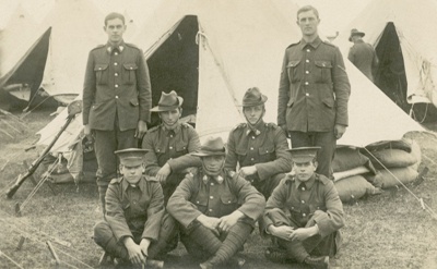 Photograph [Soldiers in camp]; [?]; 20th century; CT95.2066.5
