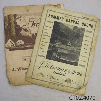 Catalogue, price list, W J R McCallum, Saddle and Harness Maker, Owaka; J Wiseman & Sons Ltd; 1922-1938; CT02.4070