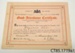 Certificate [Seymour Read]; [?]; 1926; CT85.1719a1